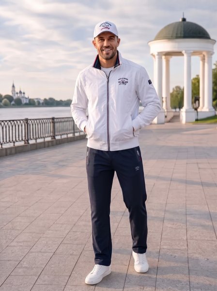 Костюм спортивный PAUL&SHARK белый / 2211 купить в хабаровске купить в хабаровске