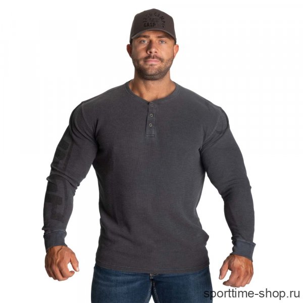 Свитшот GASP Thermal Henley графит / 6214 купить в хабаровске купить в хабаровске