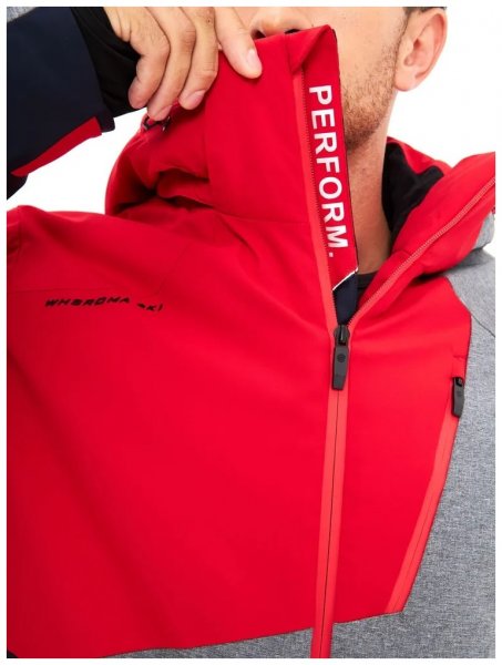 Куртка Мужская WHSROMA горнолыжная красный/серый/синий 4719 купить в хабаровске купить в хабаровске