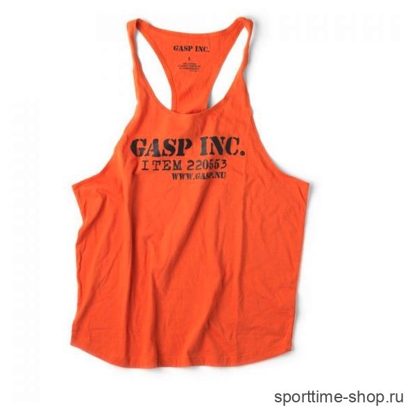 Майка тренировочная GASP deep cut tank , оранжевая (220553-280) купить в хабаровске купить в хабаровске
