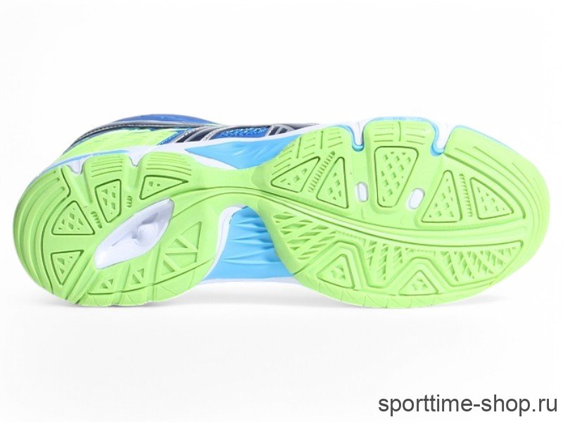 Кроссовки волейбольные высокие Asics Gel-Volley синий/салатовый 405Q (EU) купить в хабаровске купить в хабаровске