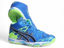Кроссовки волейбольные высокие Asics Gel-Volley синий/салатовый 405Q (EU) купить в хабаровске купить в хабаровске