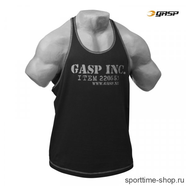 Майка тренировочная GASP deep cut tank , черная (220553-999) купить в хабаровске купить в хабаровске