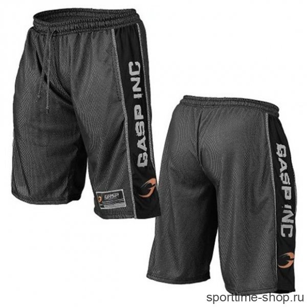 Шорты мужские спортивные GASP No1 Mesh Shorts , черные (220589-999) купить в хабаровске купить в хабаровске