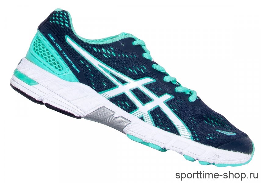 Полумарафонки Asics Gel-DS Trainer 19 серый/зеленый  2243 купить в хабаровске купить в хабаровске