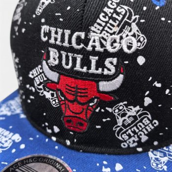 Бейсболка SNAPBACK CHICAGO BULLS черный/синий / 4230