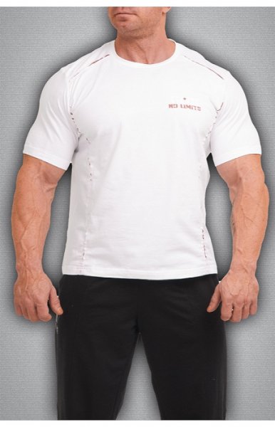 Футболка GET BIG / NO LIMITS белая, (3467) 2XL размер Последняя !!! купить в хабаровске купить в хабаровске