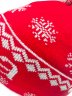 шапка RUSSIA с подворотом снежинка красная / 32577 купить в хабаровске купить в хабаровске