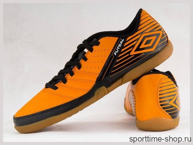 Кроссовки футзальные UMBRO (futsal) оранжевый/черный (80544-D5U) купить в хабаровске купить в хабаровске