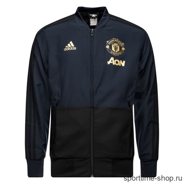 Олимпийка/куртка MANCHESTER UNITED  синий/черный / S размер / 47737 купить в хабаровске купить в хабаровске