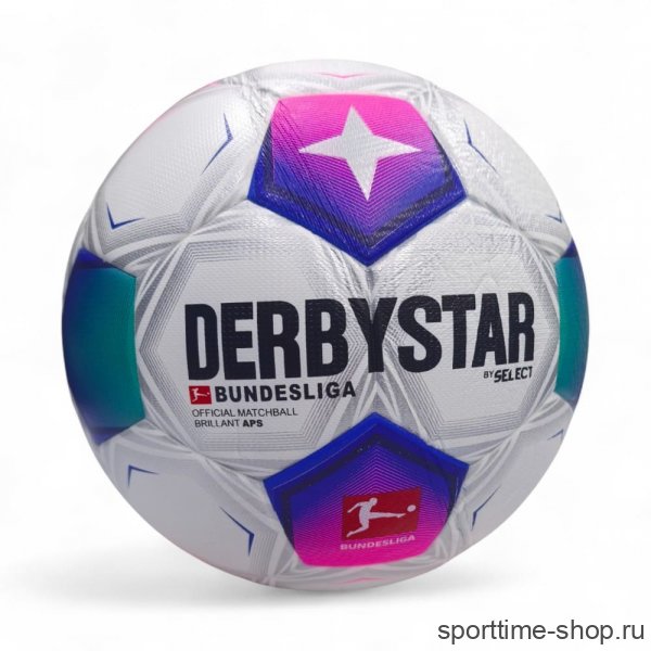 Мяч футбольный DERBYSTAR Bundesliga Brilliant APS, размер 5 арт. 6377 купить в хабаровске купить в хабаровске