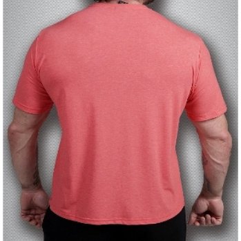 Футболка Мужская бодибилдинг GET BIG коралловая, 4071