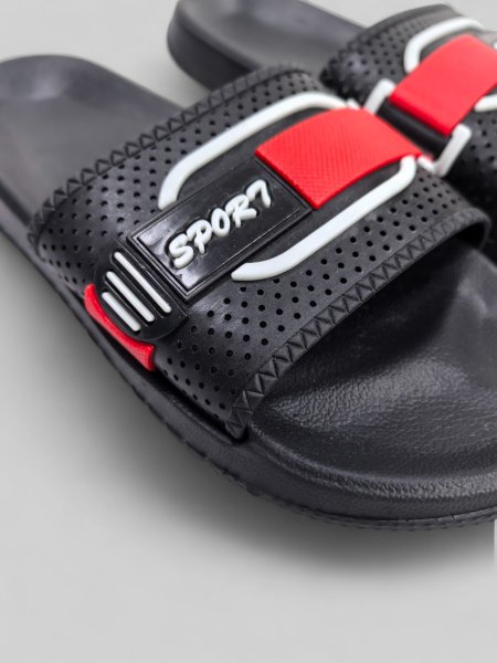 сланцы SPORT черный/красный / 6261 купить в хабаровске купить в хабаровске