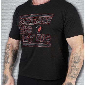 Футболка Мужская бодибилдинг GET BIG черная, 4076