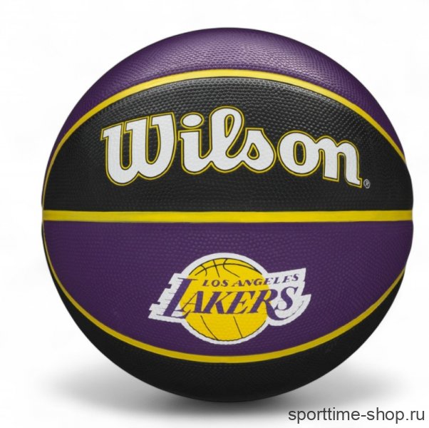 Мяч баскетбольный WILSON NBA LOS ANGELES LAKERS 7 черный/фиолетовый WTB1300IBLAL купить в хабаровске купить в хабаровске