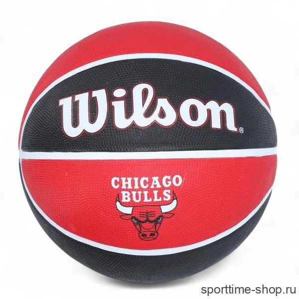 Мяч баскетбольный WILSON NBA CHICAGO BULSS 7 черный/красный  WTB1300IBCHI купить в хабаровске купить в хабаровске
