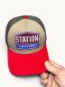 Бейсболка STATION хаки/беж/красн / 42882 купить в хабаровске купить в хабаровске