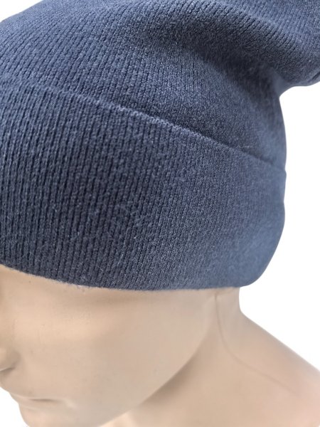 Шапка NIKE утепленная с подворотом синяя / 6484 купить в хабаровске купить в хабаровске