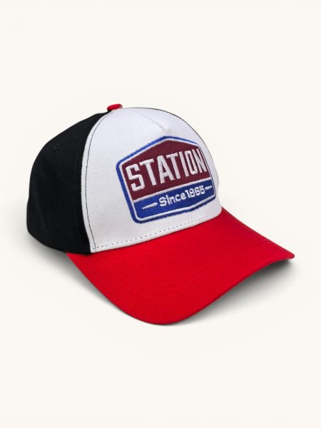 Бейсболка STATION черн/бел/красн / 45400 купить в хабаровске купить в хабаровске