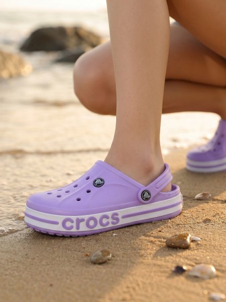 Сланцы женские CROCS ICONIC COMFORT сиреневые закрытые / 6774 купить в хабаровске купить в хабаровске