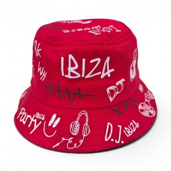 Панама IBIZA летняя красная / 6779
