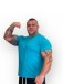 Футболка Мужская бодибилдинг GET BIG бирюзовая 5223