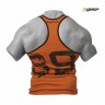 Майка спортивная GASP Ribbed T-Back , оранжевая (220690-280) купить в хабаровске купить в хабаровске
