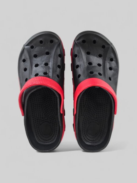 Сланцы CROCS черный/красный / 3536 купить в хабаровске купить в хабаровске