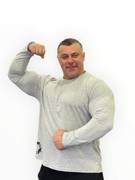 Футболка Мужская бодибилдинг GET BIG св.серая 5229 купить в хабаровске купить в хабаровске