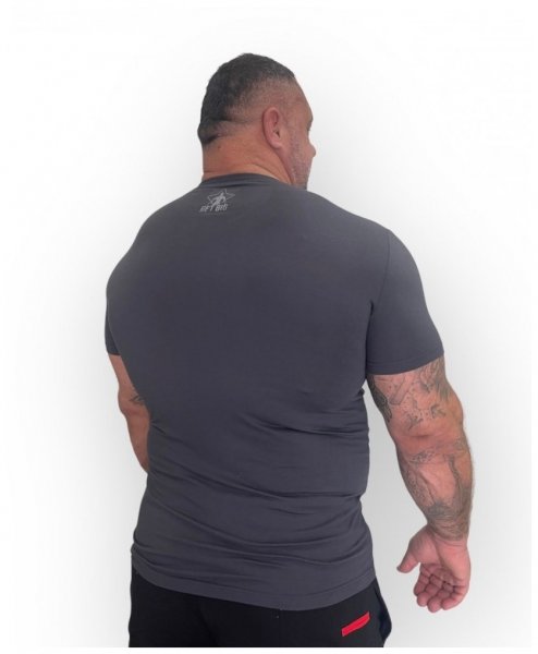 Футболка Мужская бодибилдинг GET BIG темно-серая, 5230 купить в хабаровске купить в хабаровске