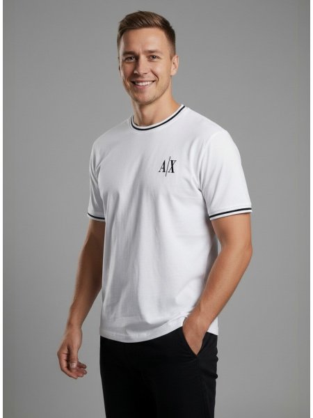 Футболка мужская ARMANI EXCHANCE белая / 613-MR купить в хабаровске купить в хабаровске