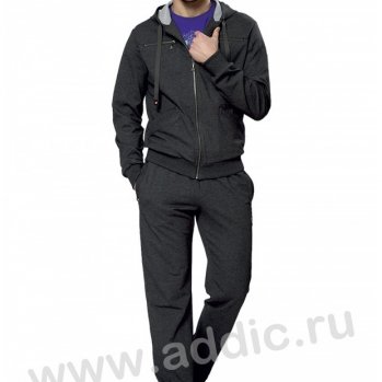 Спортивный Костюм Мужской хлопковый серый 2922