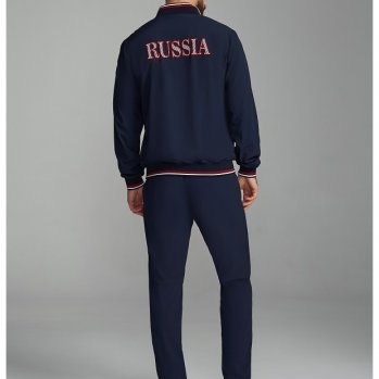 Спортивный костюм Мужской RUSSIA синий 3224