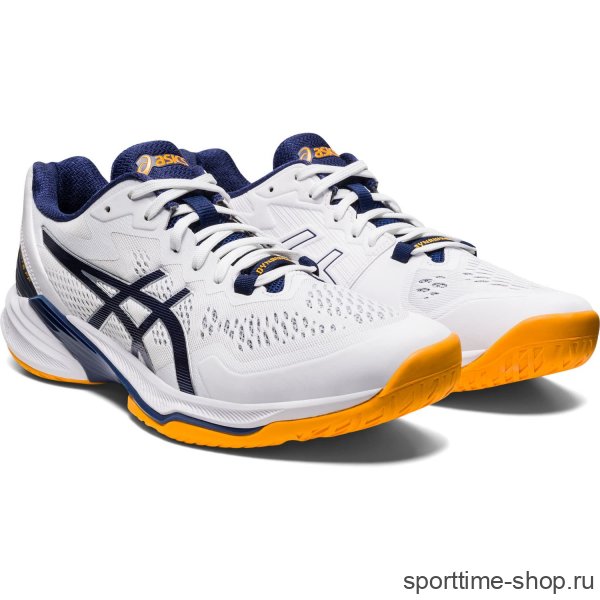 Кроссовки волейбольные Asics Volleyball белый/синий / 5881 купить в хабаровске купить в хабаровске