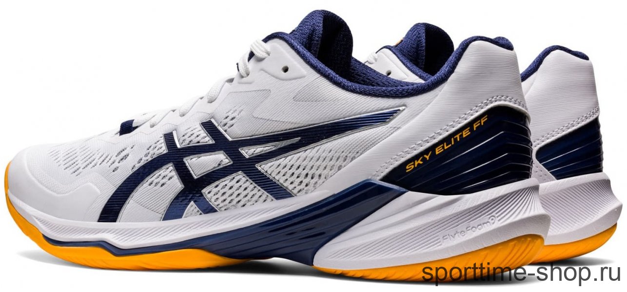 Кроссовки волейбольные Asics Volleyball белый/синий / 5881 купить в хабаровске купить в хабаровске
