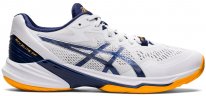 Кроссовки волейбольные Asics Volleyball белый/синий / 5881 купить в хабаровске купить в хабаровске