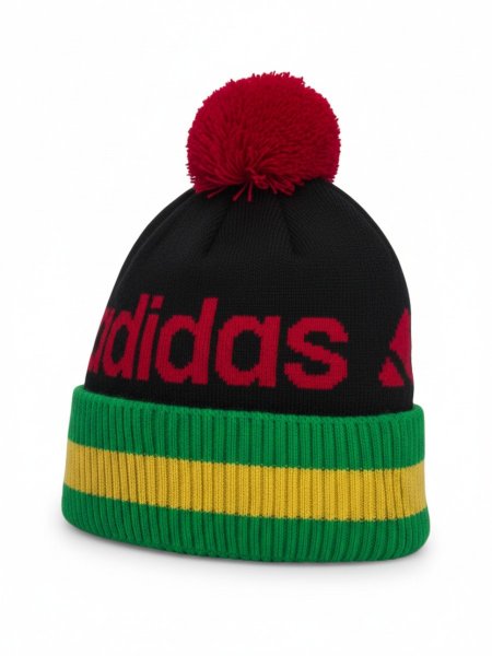 Шапка ADIDAS с бубоном черная / 6498 купить в хабаровске купить в хабаровске