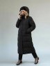 Куртка женская удлиненная LUXURY FASHION черная / 08-1 купить в хабаровске купить в хабаровске