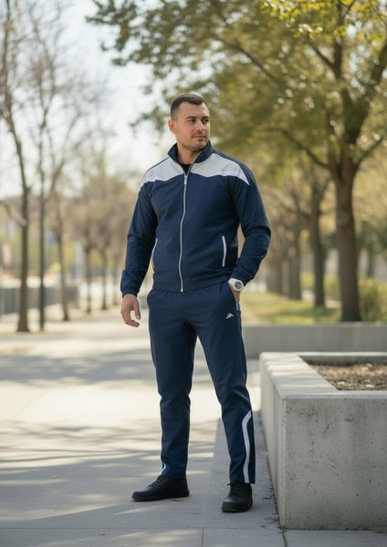 Костюм спортивный мужской MASTER SPORT синий / 157-003A купить в хабаровске купить в хабаровске