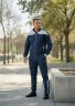Костюм спортивный мужской MASTER SPORT синий / 157-003A купить в хабаровске купить в хабаровске