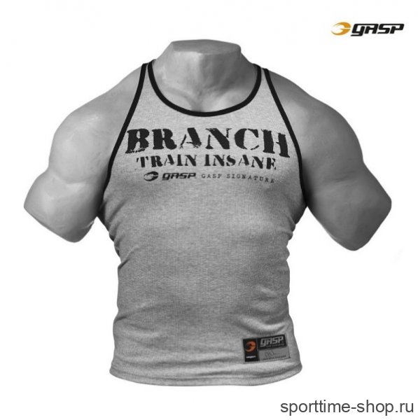 Mайка GASP Майка Gasp Rib T-Back, Grey / 3092 купить в хабаровске купить в хабаровске