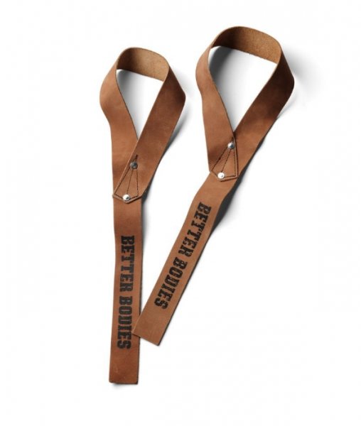 Тяги Better Bodies 1,5 IN.Leather Strap, коричневые (130307-894) купить в хабаровске купить в хабаровске