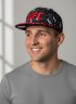 Бейсболка SNAPBACK UFC черная с красным козырьком / 6747 купить в хабаровске купить в хабаровске