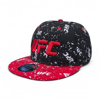 Бейсболка SNAPBACK UFC черная с красным козырьком / 6747