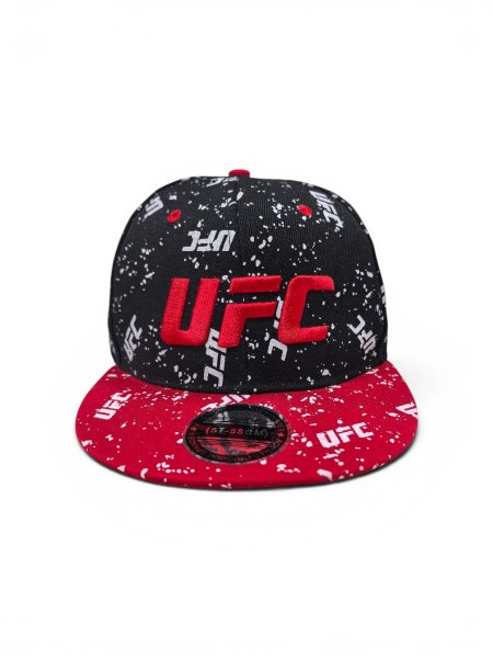 Бейсболка SNAPBACK UFC черная с красным козырьком / 6747 купить в хабаровске купить в хабаровске