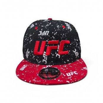Бейсболка SNAPBACK UFC черная с красным козырьком / 6747