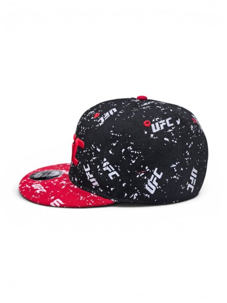 Бейсболка SNAPBACK UFC черная с красным козырьком / 6747 купить в хабаровске купить в хабаровске