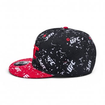 Бейсболка SNAPBACK UFC черная с красным козырьком / 6747