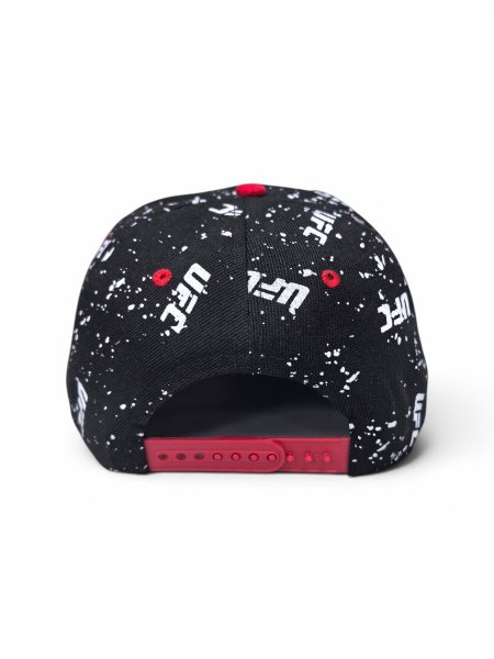 Бейсболка SNAPBACK UFC черная с красным козырьком / 6747 купить в хабаровске купить в хабаровске