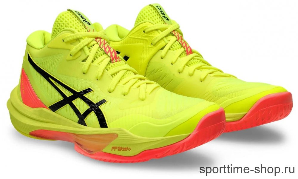 Кроссовки волейбольные Asics Volleyball лайм 5903 купить в хабаровске купить в хабаровске